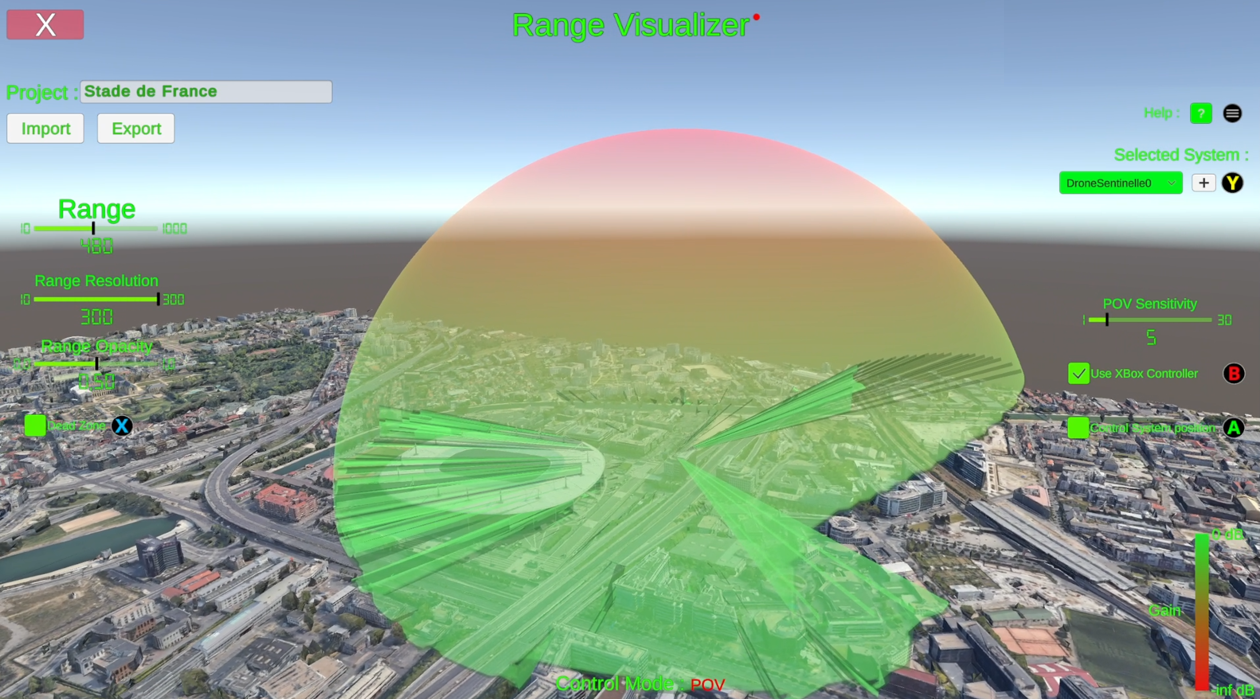 Visualisation de portée d'antennes en 3D screenshot 1